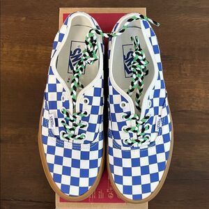 Vans Authentic checkboard blue/white women size 7.5